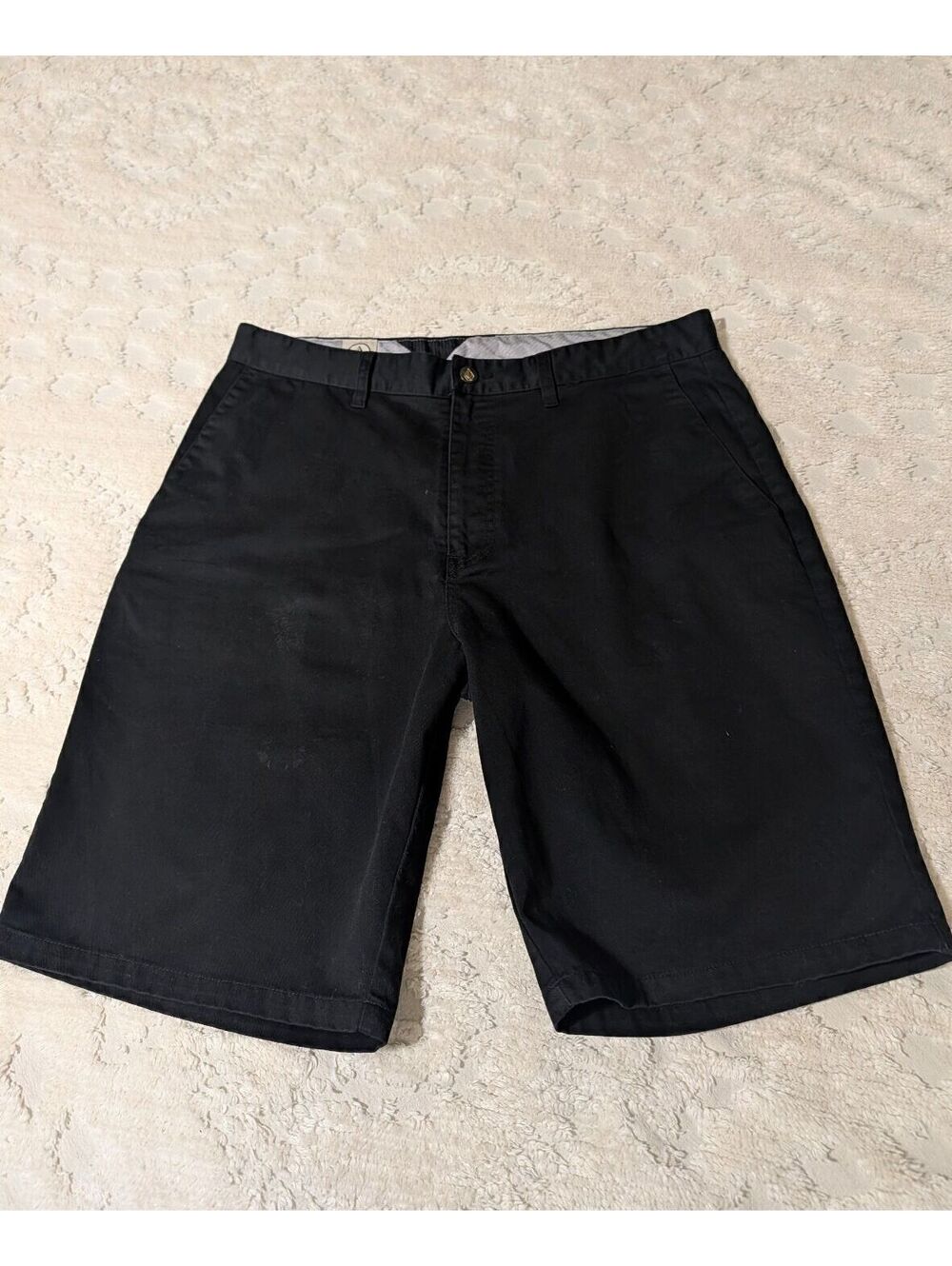 Vintage Volcom Frickin Chino Skateboarding Shorts Men's Size 36 Black OG Y2K